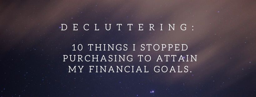 10 items to stop purchasing if you are saving for a financial goal