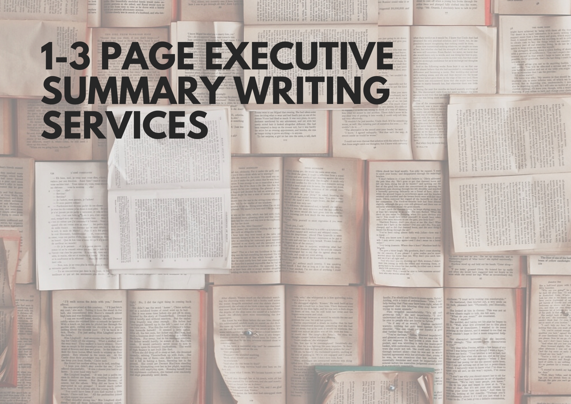 Executive Summary Writing Services